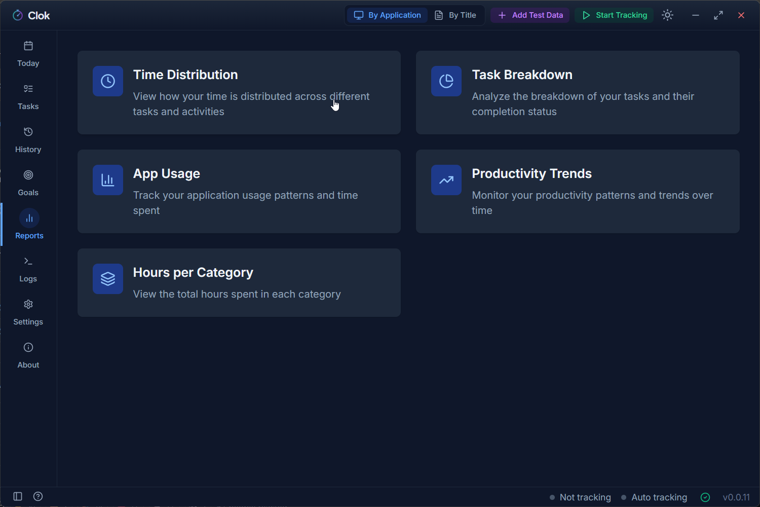 Reporting Interface